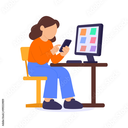 Setting Reminders, ensuring timely completion of sales tasks, Flat vector character illustration
