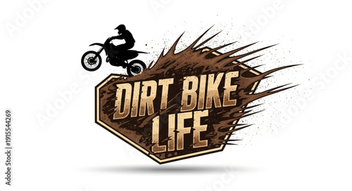 Dirt Bike Life Logo Design.