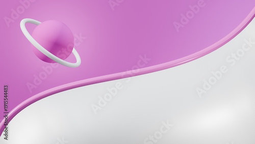 Tableau sur toile Frutiger Aero Pink and White Background