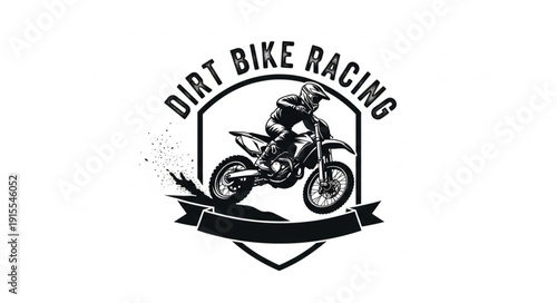 Dirt Bike Racing Logo Design.