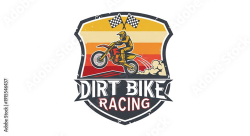 Dirt Bike Racing Logo Design.