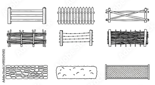 Diverse collection of textured and patterned surfaces and materials Vector