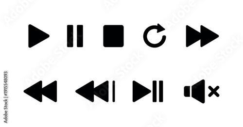 Communication, multimedia line icon set. Chat, media tools in line art collection