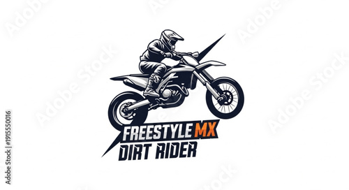 Dirt Bike Rider Freestyle MX Action.
