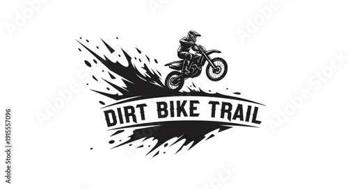 Dirt Bike Trail Logo Design.