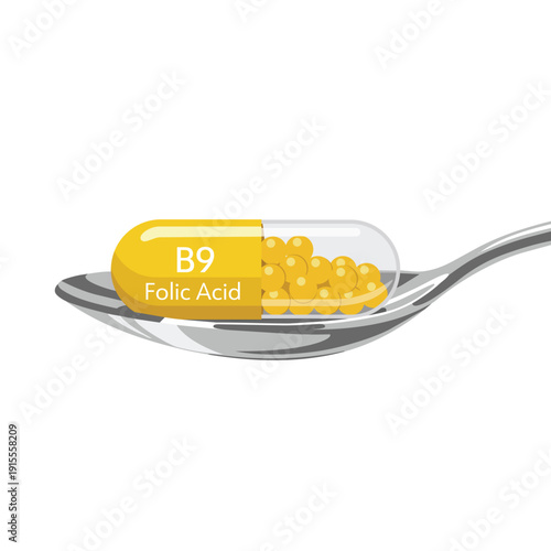 B9 Folic Acid Supplement Capsule