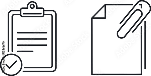 Clipboard with checklist and pen in an envelope representing task completion and delivery