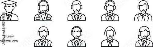 Neck Pain Icon Set Featuring Cervical Spine Anatomy Muscle Tension Throat Irritation And Human Silhouettes For Physiotherapy Medical Massage Therapy Healthcare Education And Chiropractic Services