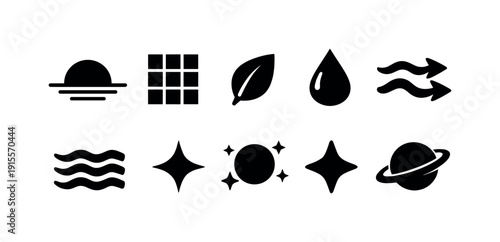 School education flat icon set. Learning, classroom digital icons flat collection