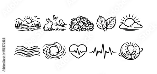 Business and finance solid icon set. Corporate, money, banking icons collection