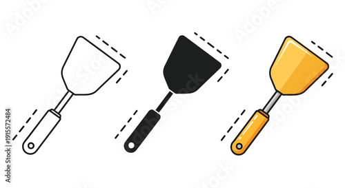 Paint Brushes Set Flat Design Vector Illustration - Vector icon Set - Stickers and Clipart - PNG and SVG Icon collection - Lineal icons - logo template