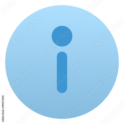 blue button with exclamation mark