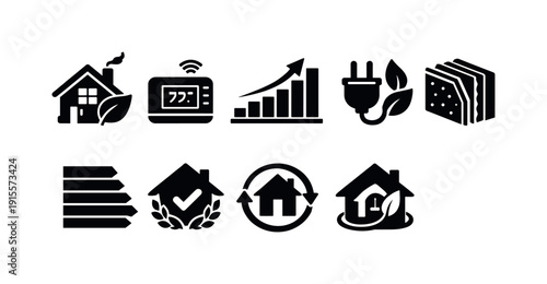 Real estate outline icon set. Property, home, investment linear icons collection