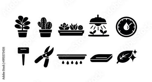 Music and audio silhouette icon set. Instruments and sound collection for creatives.