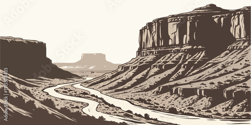 Ancient ruins of a once-thriving civilization in a desert landscape