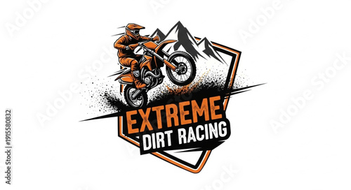 Extreme Dirt Racing Logo Design.