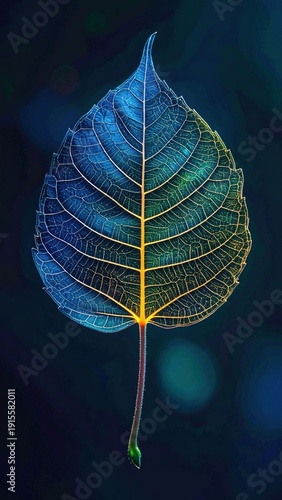 Wallpaper Mural Leaf veins Torontodigital.ca