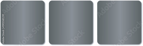 Three gradient panels with smooth transitions between shades of gray