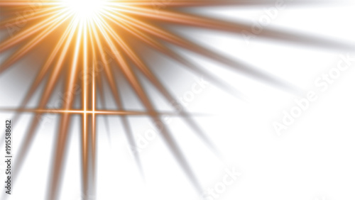 Radiant beams of light spreading across a soft gradient background