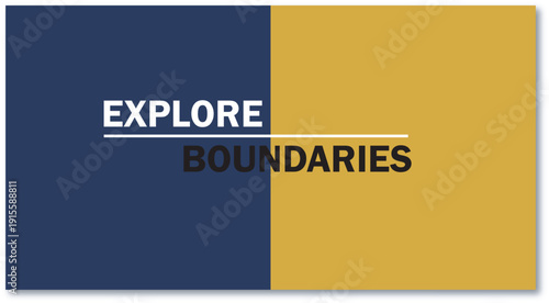 Creative visual design encouraging exploration and pushing limits beyond conventional boundaries.