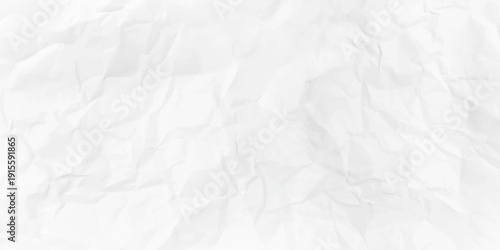 Paper texture Crumpled White. Crumpled white paper abstract shape background with space paper for text. Top view.