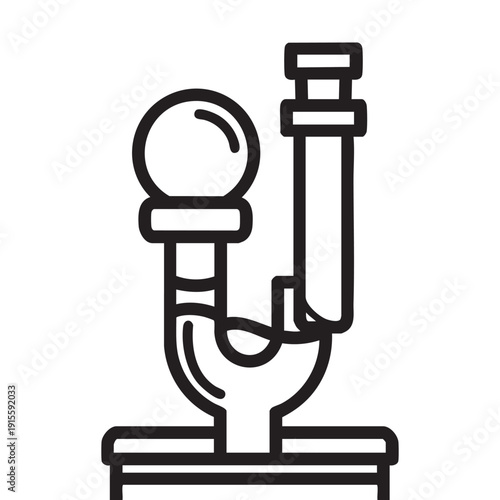 Illustration of a sink plumbing system with pipe fitting and drain assembly