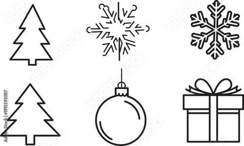 Automated Warehouse Logistics and Smart Drone Delivery Icons