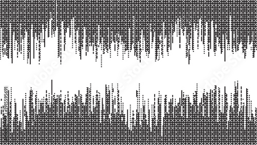 Two distinct waveform graphs displayed side by side on a grid background