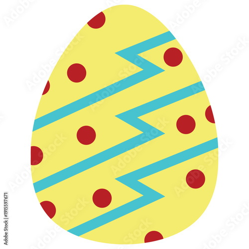 Easter Egg Flat Illustration