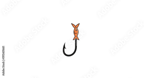 Fishing Hook with Lure Attachment.