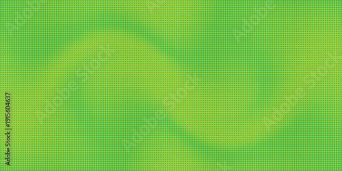Green halftone dot pattern background vector. Abstract lime digital wave texture for technology wallpaper, modern banner design, and vibrant backdrop set. Vector Illustration.