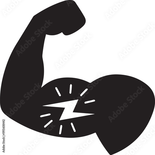 A simple illustration of a flexing arm, 