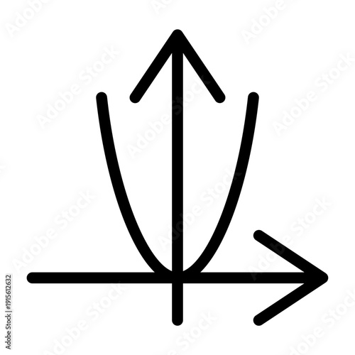 parabola line icon