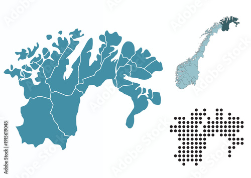 Set maps of Finnmark province