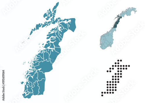 Set maps of Nordland province