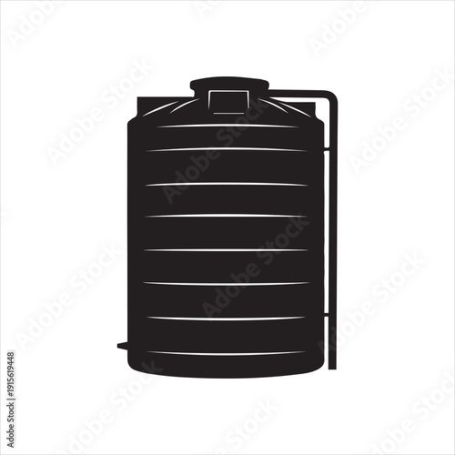  water tank isolated on white background