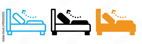 Colorful illustration of people snoring in bed
