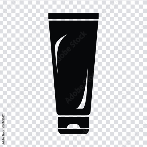 Black tube of cream or toothpaste