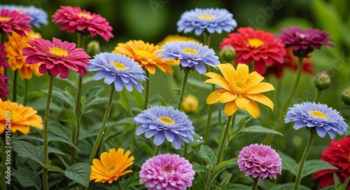 Vibrant Flower Bouquet with Rainbow Colors