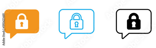 Secure communication icons