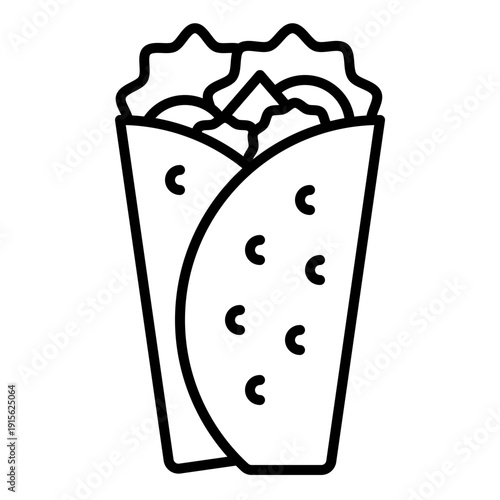 Kebab Icon with Line Style