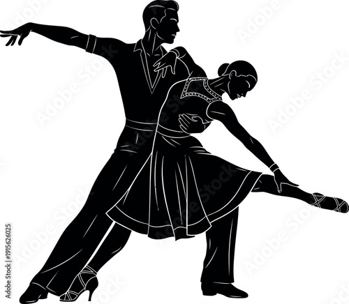 silhouette of a dancing girl