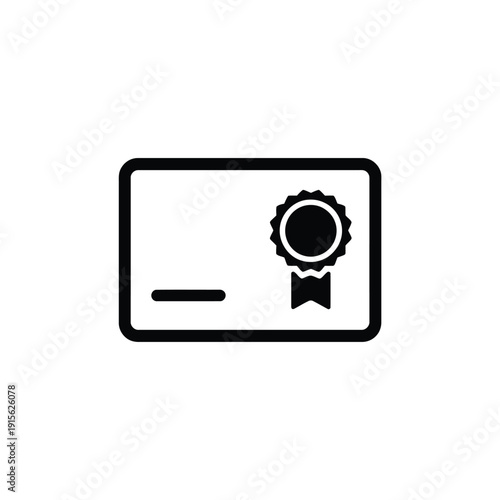 Simple black and white icon of a credit or debit card