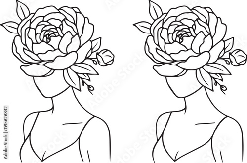 Simple black and white line art drawing of a roasted turkey or chicken served on a platter with side dishes