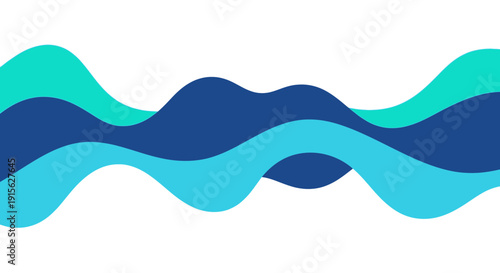 abstract blue wave background