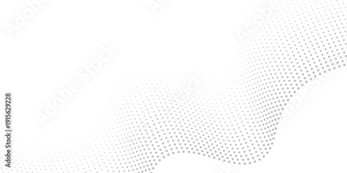 Soft green halftone wave across a bright white canvas, airy dots forming a gentle flowing ribbon, elegant minimal tech backdrop for banners, websites, presentations, clean modern vibe, spacious, calm