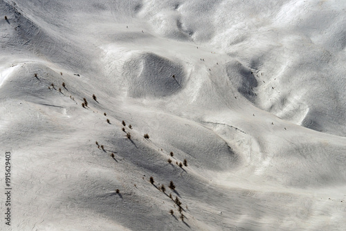 Risoul France ski resort mountain skiers