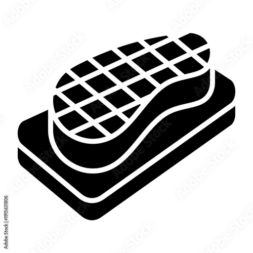Steak Icon with Solid Style