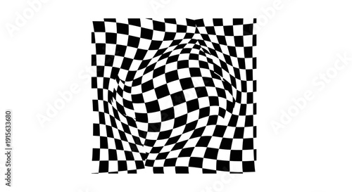 Black and white optical illusion background