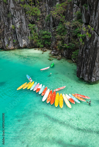 Colorful Green Lagoon, Palawan, Philippines